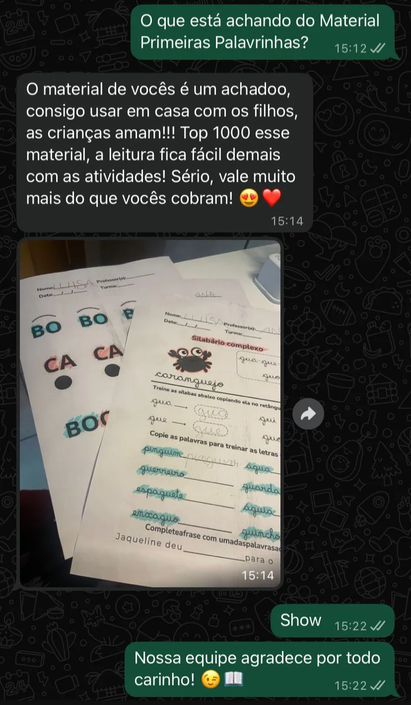 Depoimento de cliente 1
